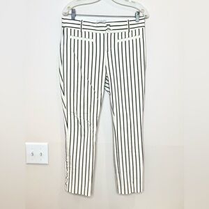 🔥NWOT Anthropologie Black and White Slim Pants Sz 6🔥